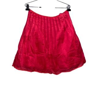 Women's J Crew Pleated Fuchsia Skirt Size 4